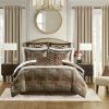 4 Piece Red Comforter Set Red Cal King