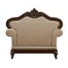 Traditional Luxury Accent Chair Cherry Finish