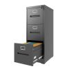 3 Drawer File Cabinet with Lock Metal Vertical File Cabinet Office Home, A4 Legal/Letter Size Narrow File Cabinet Locked,Assembly Required