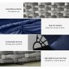 Rattan Canopy Daybed Patio Sofa Set 4 Piece