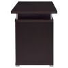 Rochelle Cappuccino 2-Drawer Office Computer Desk