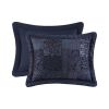 4 PCS King Comforter Set Navy