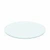 20" Inch Round Tempered Glass Table Top Clear Glass 1/4" Inch Thick Flat Polished Edge