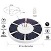 42 LED Solar Flagpole Light Garden Umbrella Light Outdoor Waterproof Landscape Street Flag Pole Lamp For Tent Camping(TK Temu Self Collection)