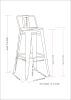 Rayne - 30" Metal Bar Stool (Set of 2) - Gun Metal Grey