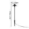 12 Pack Low Voltage Landscape Path Lights, 3W 210LM 12V-24VAC/DC Outdoor LED Pathway Lighting, 3000K Warm White Walkway Lights with Quick Connectors,