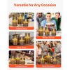 Gray Flickering Flameless Candles, Set of 3 Battery Operated Flameless Led Candles with 10-Key Remote and Timer, Real Wax & Warm Color Flickering Ligh