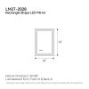 20"*28"LED Bathroom Mirror,Front-Lit and Back-Lit, Stepless Dimmable, 3 Colors CRI90+, Brightness Memory, Shatter-Proof,Anti-fog LED Vanity Mirror, IP