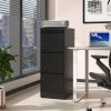 3 Drawer Metal Vertical File Cabinet with Lock Office Home Steel Vertical File Cabinet for A4 Legal/Letter Size