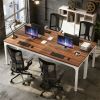 Extra long computer desk, rectangular office desk, executive desk, conference desk