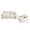 2 Seater Loveseat and Chair Set, 2 Piece Sofa & Chair Set, Loveseat and Accent Chair , 2-Piece Upholstered Chenille Sofa Living Room Couch Furniture(1