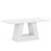 Wood Computer Desk, Faux Marble Executive Desk Office Desk