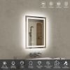 20"*28"LED Bathroom Mirror,Front-Lit and Back-Lit, Stepless Dimmable, 3 Colors CRI90+, Brightness Memory, Shatter-Proof,Anti-fog LED Vanity Mirror, IP