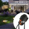 Landscape Lighting, 6W Low Voltage LED Landscape Lights, IP66 Waterproof Landscape Spotlights Yard Lawn Garden Pathway Outdoor Lights 12V 24V 450LM Wa