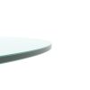 20" Inch Round Tempered Glass Table Top Clear Glass 1/4" Inch Thick Flat Polished Edge