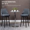 Extra Tall Swivel Bar Stools Set of 2