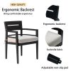 5-Piece Outdoor Patio Aluminum Furniture, Modern Dining Set, including 4 Dining Chairs Sunbrella Fabric Cushioned and 40" Square Dining Table with Umb
