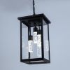 5CCT LED Outdoor Pendant Light 3 Light Black