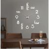"Giant Frameless Wall Clock – Extra Large Silent Modern Clock for Living Room & Office"