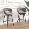 28 Inch 360 Swivel Bar Stools Set of 2