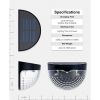 Solar Fence Lights 6 or 12 Pack
