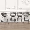 28 Inch 360 Swivel Bar Stools Set of 2