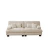 Cloud Couch 2 Seater Sofa for Living Room, Chenille 2 - Seat sofa with 2 Lumbar pillows and 2 throw pillows