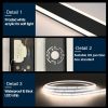 60 Inch Modern Outdoor Wall Sconces 2 Pack