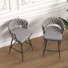 28 Inch 360 Swivel Bar Stools Set of 2