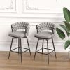 28 Inch 360 Swivel Bar Stools Set of 2