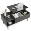 Lift Top Coffee Tables For Living Room 39.37"x19.7" Desk Tea Wood Dining Tables Adjustable Storage Shelf Easy Lift Or Lower