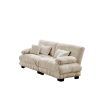 Cloud Couch 2 Seater Sofa for Living Room, Chenille 2 - Seat sofa with 2 Lumbar pillows and 2 throw pillows