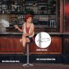 Adjustable PU Leather Backless Bar Stools Set of 2